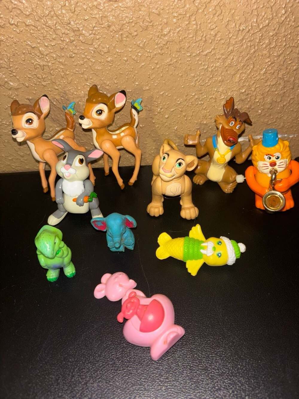 Vintage Disney Bambi and Friends Action Figures and Toys Lot of 10